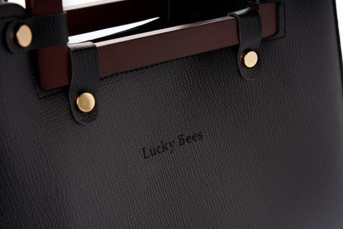 Lucky Bees Bolso de Mano Negro